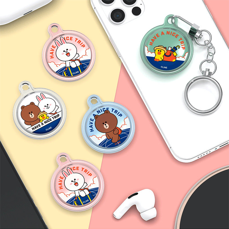 Line Friends Apple AirTag Clear Case