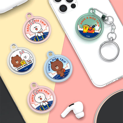 Line Friends Apple AirTag Clear Case