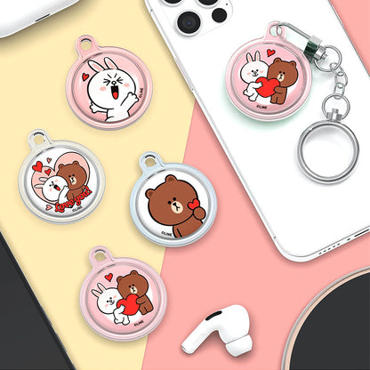 Line Friends Apple AirTag Clear Case