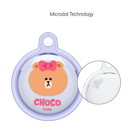 Line Friends Apple AirTag Clear Case