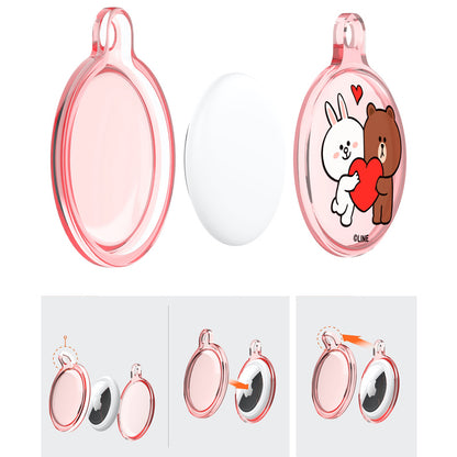 Line Friends Apple AirTag Clear Case