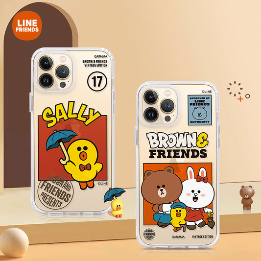 GARMMA Line Friends Vintage Edition Air Cushion TPU+PC Back Case Cover