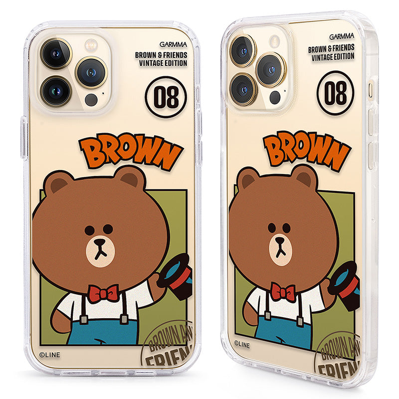 GARMMA Line Friends Vintage Edition Air Cushion TPU+PC Back Case Cover