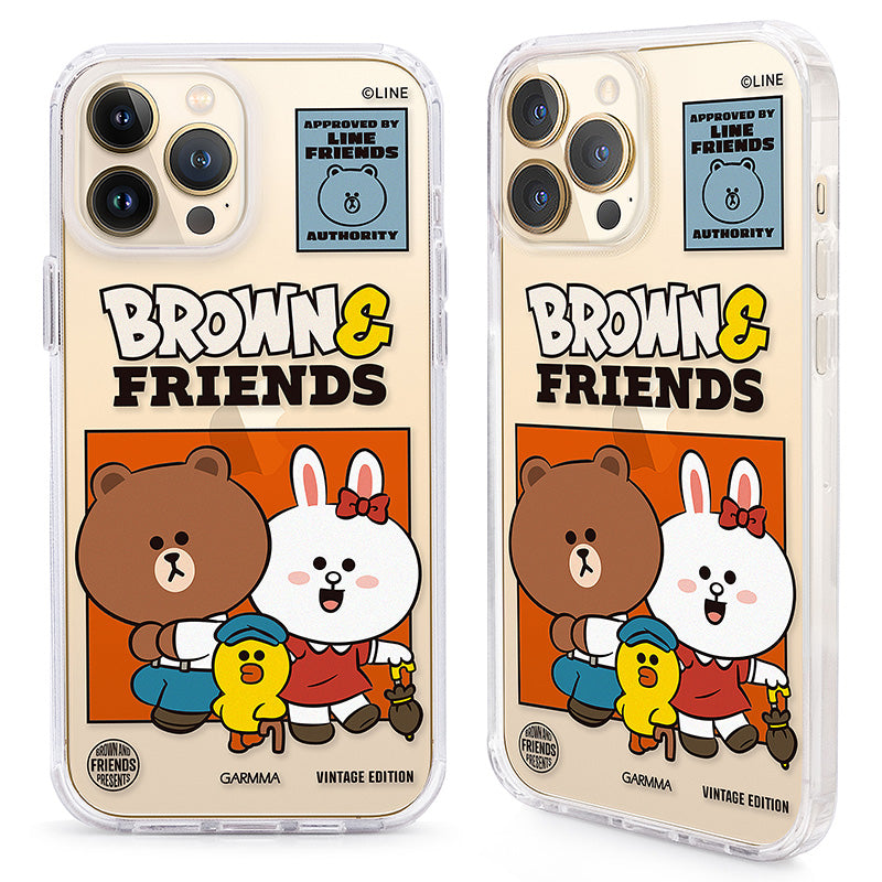 GARMMA Line Friends Vintage Edition Air Cushion TPU+PC Back Case Cover