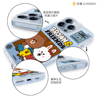 GARMMA Line Friends Vintage Edition Air Cushion TPU+PC Back Case Cover