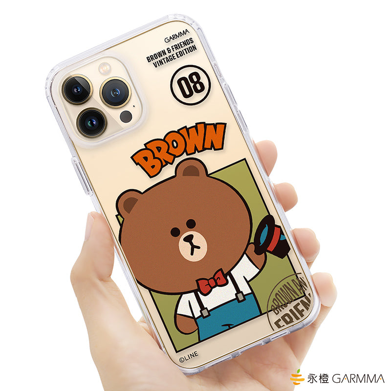 GARMMA Line Friends Vintage Edition Air Cushion TPU+PC Back Case Cover