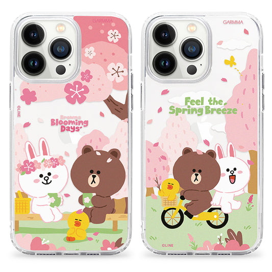 GARMMA Line Friends Sakura Air Cushion TPU+PC Back Case Cover