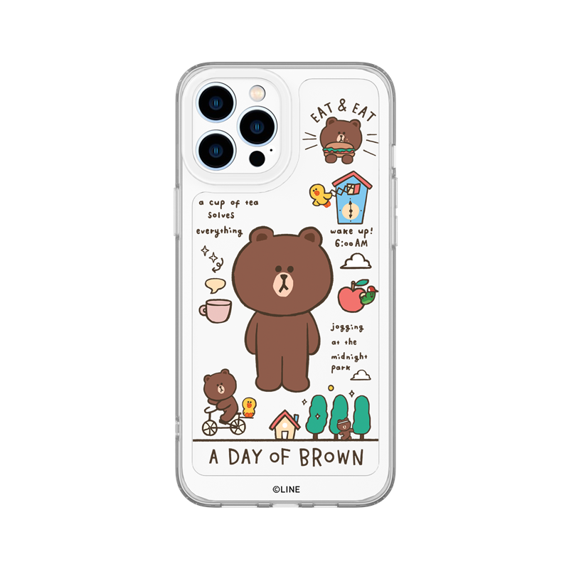 Line Friends Clear Shockproof Air Cushion Back Case Cover