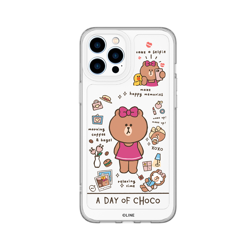 Line Friends Clear Shockproof Air Cushion Back Case Cover