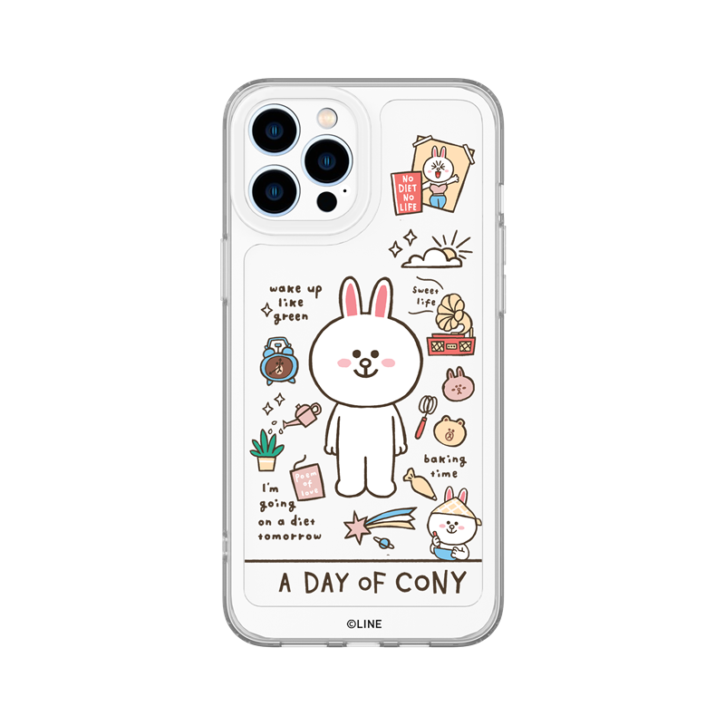 Line Friends Clear Shockproof Air Cushion Back Case Cover