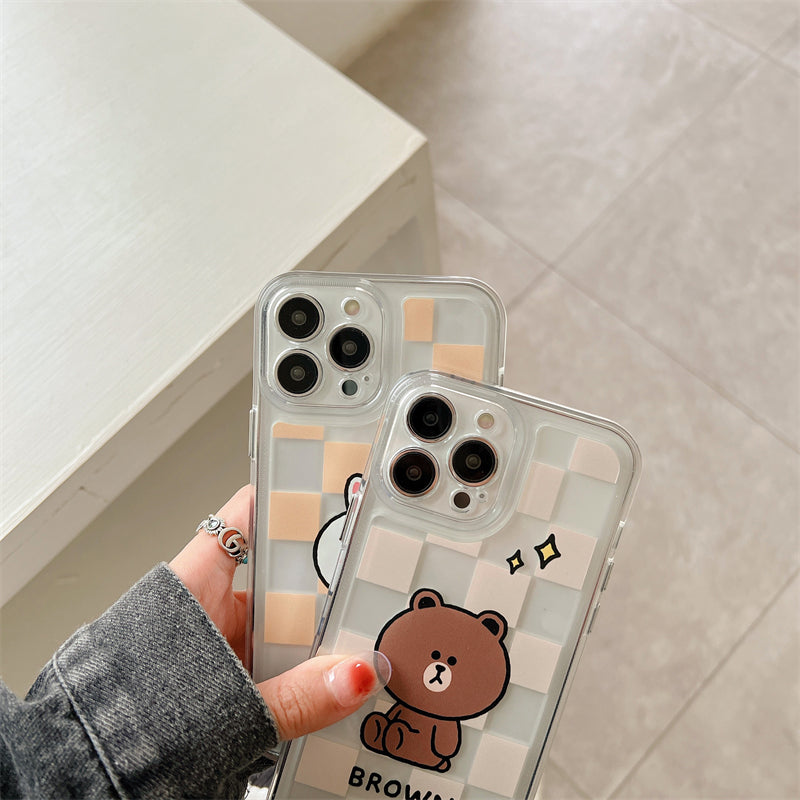 Line Friends Clear Shockproof Air Cushion Back Case Cover