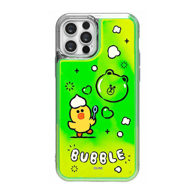 Line Friends Shower Neon Aqua Case Cover