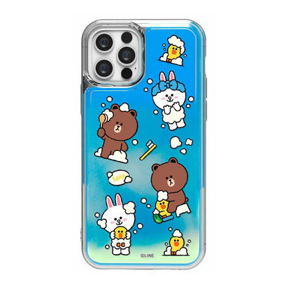 Line Friends Shower Neon Aqua Case Cover