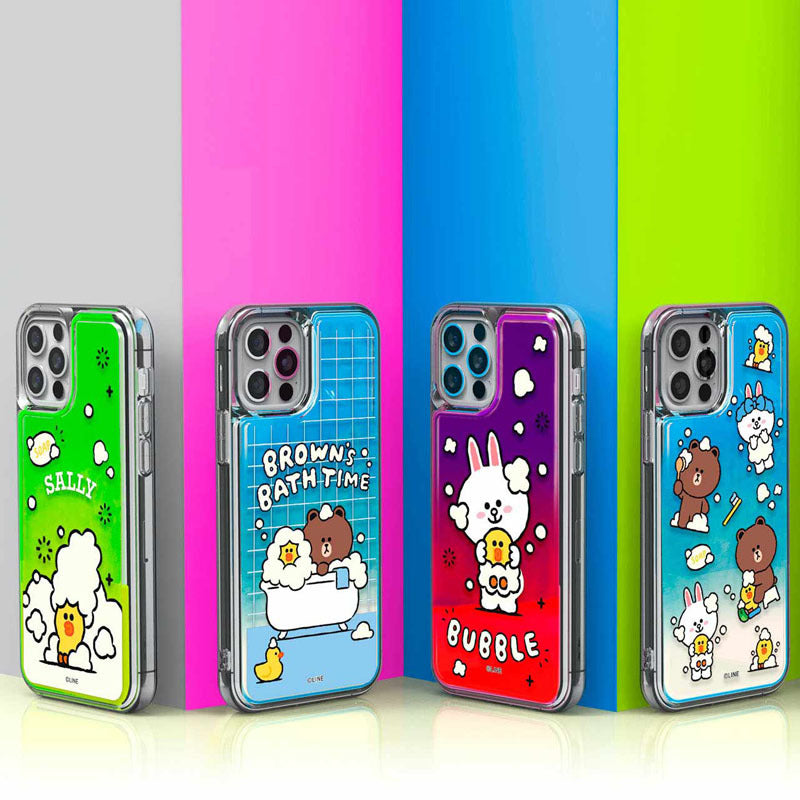 Line Friends Shower Neon Aqua Case Cover