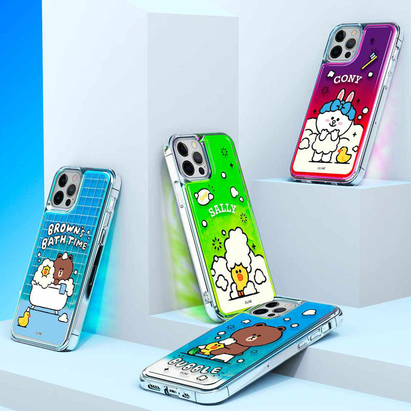 Line Friends Shower Neon Aqua Case Cover