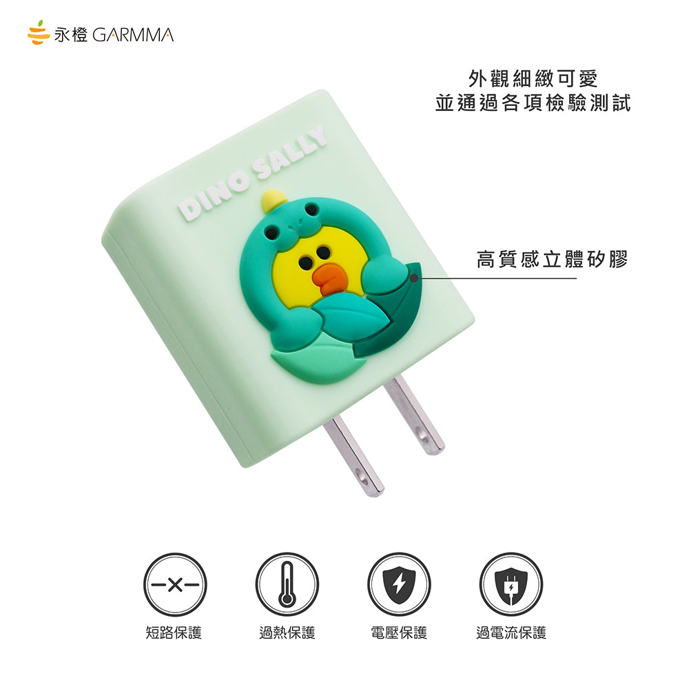 GARMMA Line Friends PD Type-C & QC3.0 USB Dual Port Quick Charger