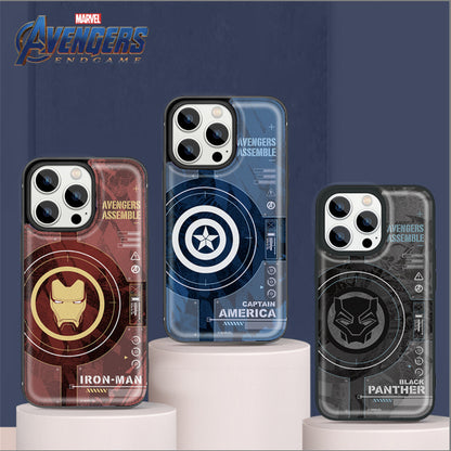 UKA Marvel Avengers Premium Leather Back Cover Case