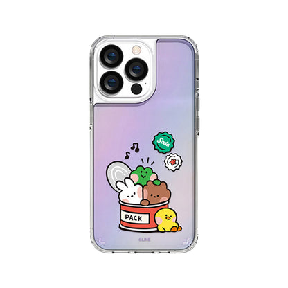 Line Friends minini Hologram Mirror Case Cover