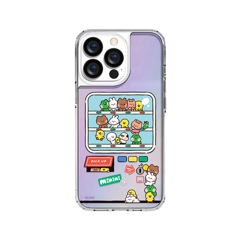 Line Friends minini Hologram Mirror Case Cover