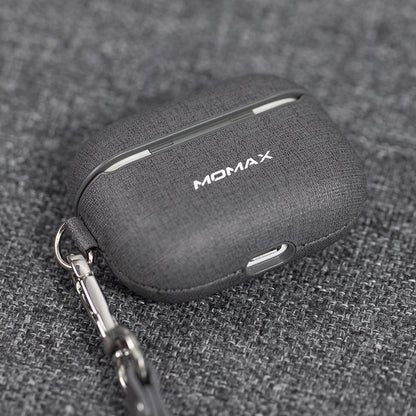 MOMAX Oxford Apple AirPods 3 / AirPods Pro Leather Case Cover with Metal Hook Lanyard