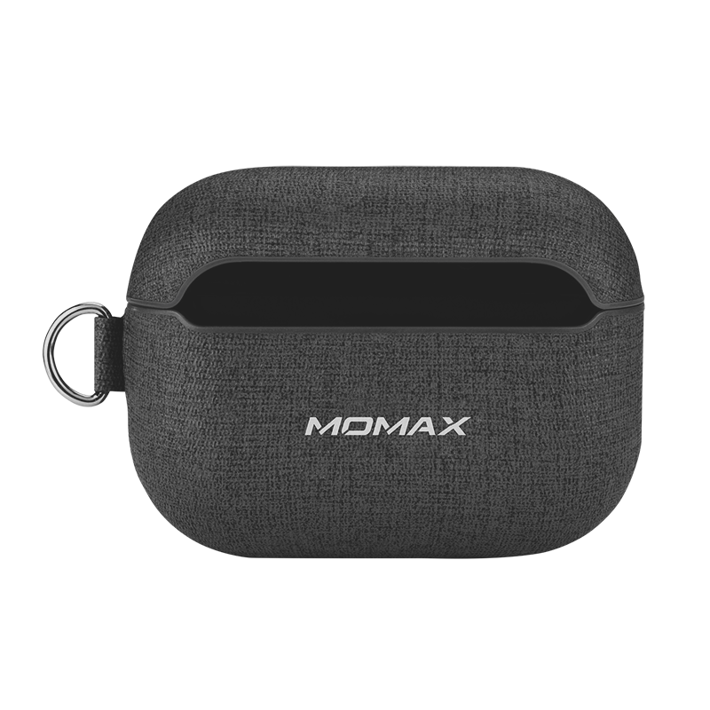 MOMAX Oxford Apple AirPods 3 / AirPods Pro Leather Case Cover with Metal Hook Lanyard