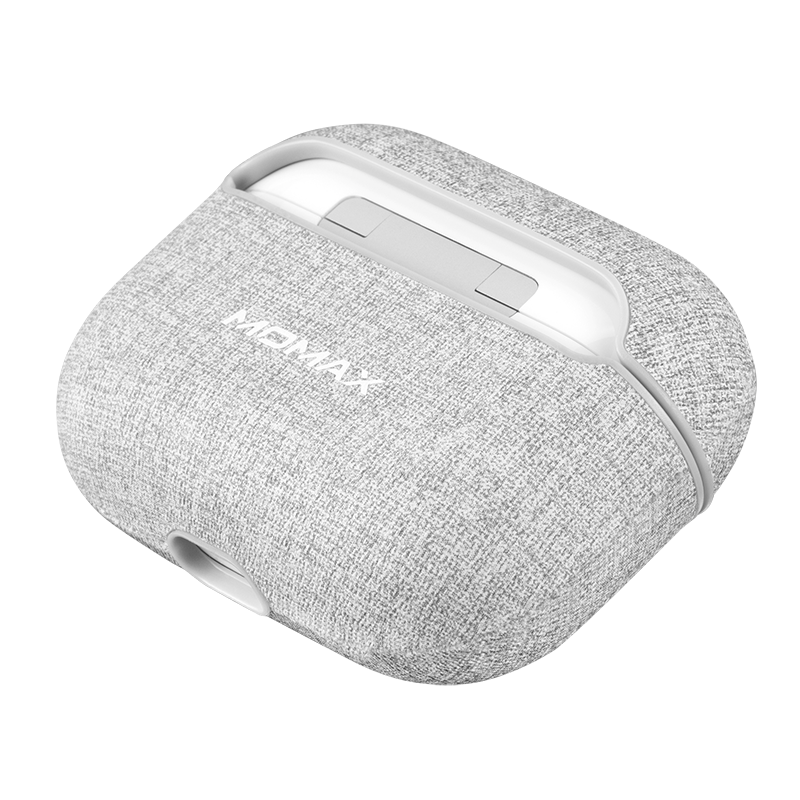 MOMAX Oxford Apple AirPods 3 / AirPods Pro Leather Case Cover with Metal Hook Lanyard