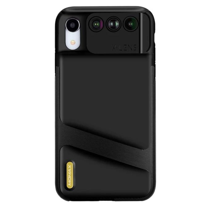 MOMAX 3-in-1 Lens Quick Switch Optical Lens Case for Apple iPhone XR
