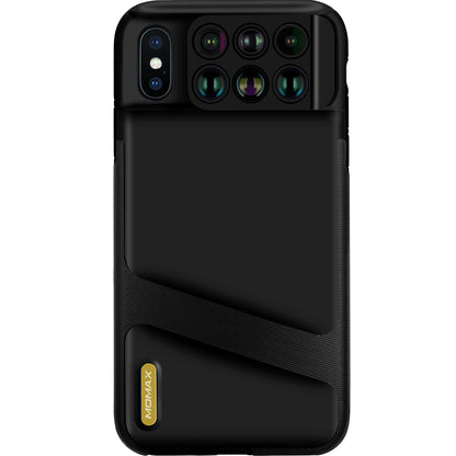 MOMAX 6-in-1 Lens Quick Switch Optical Lens Case for Apple iPhone XS Max/XS/X