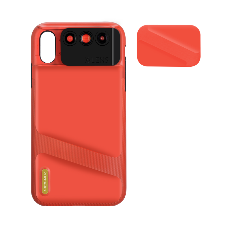 MOMAX 3-in-1 Lens Quick Switch Optical Lens Case for Apple iPhone XR