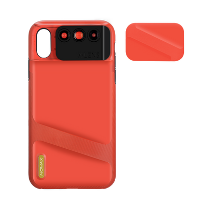 MOMAX 3-in-1 Lens Quick Switch Optical Lens Case for Apple iPhone XR