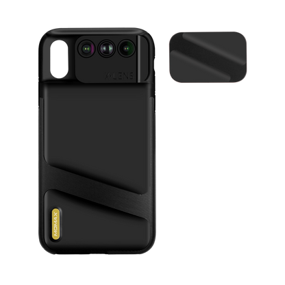 MOMAX 3-in-1 Lens Quick Switch Optical Lens Case for Apple iPhone XR