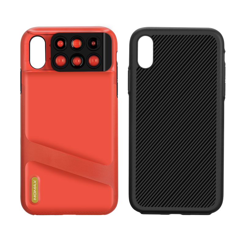 MOMAX 6-in-1 Lens Quick Switch Optical Lens Case for Apple iPhone XS Max/XS/X