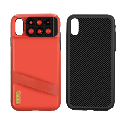 MOMAX 6-in-1 Lens Quick Switch Optical Lens Case for Apple iPhone XS Max/XS/X
