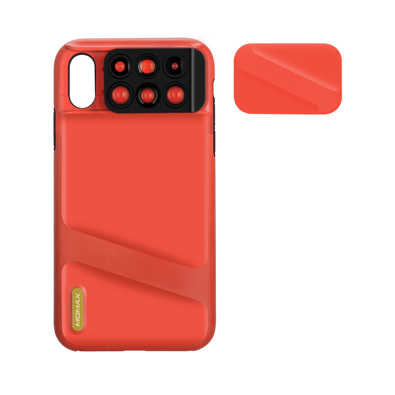 MOMAX 6-in-1 Lens Quick Switch Optical Lens Case for Apple iPhone XS Max/XS/X