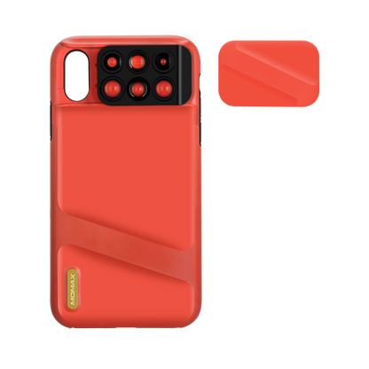 MOMAX 6-in-1 Lens Quick Switch Optical Lens Case for Apple iPhone XS Max/XS/X