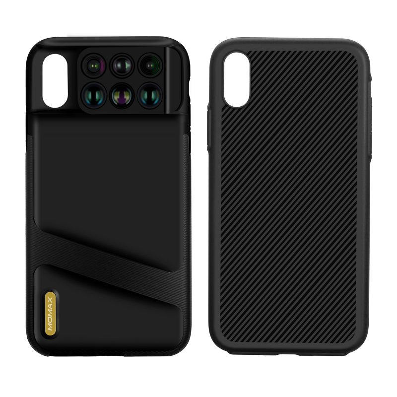 MOMAX 6-in-1 Lens Quick Switch Optical Lens Case for Apple iPhone XS Max/XS/X