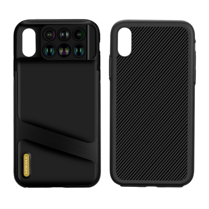 MOMAX 6-in-1 Lens Quick Switch Optical Lens Case for Apple iPhone XS Max/XS/X