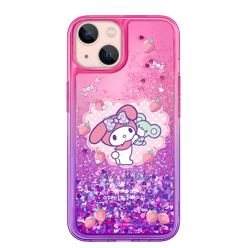 UKA Sanrio Characters Air Cushion Glitter Quicksand Back Case Cover