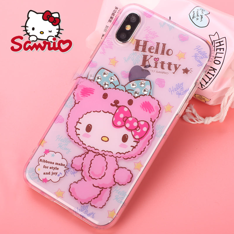 X-Doria Hello Kitty Nifty Bear Swarovski Diamonds Case Cover for Apple iPhone XS/X