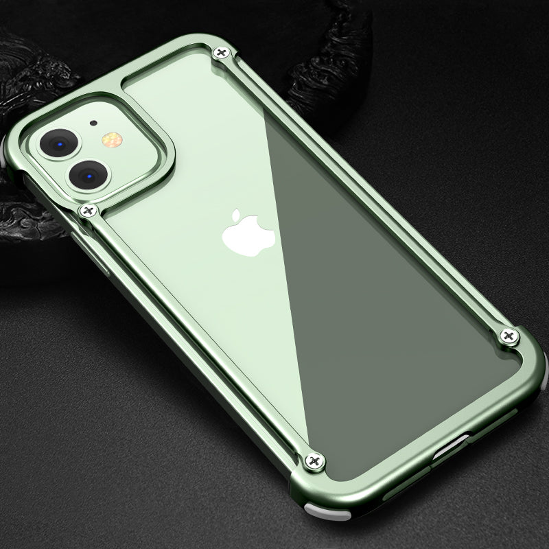 Oatsbasf Air Cushion Shockproof Aluminum Metal Bumper Case Cover