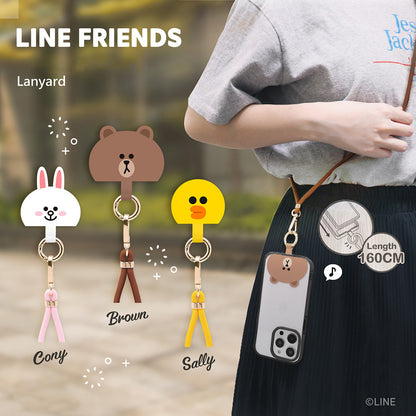 GARMMA Line Friends Phone Buckle Strap Adjustable Lanyard