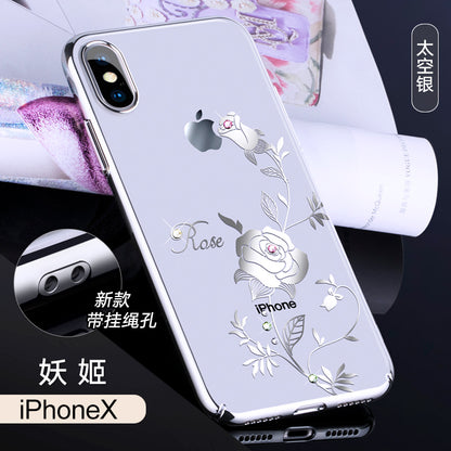 KINGXBAR Swarovski Crystal Clear Hard PC Case Cover for Apple iPhone XS/X