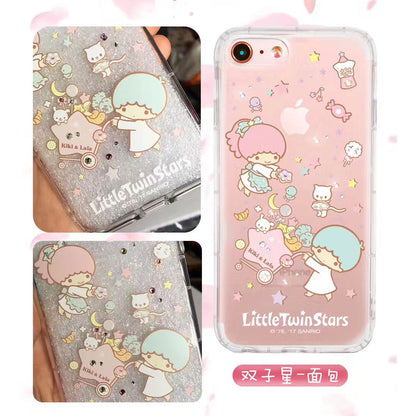 apbs Hello Kitty & My Melody & Little Twin Stars Air Cushion Diamonds TPU Cover Case