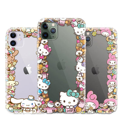 Sanrio Characters Lace Clear Shockproof Soft Back Case Cover - Armor King Case