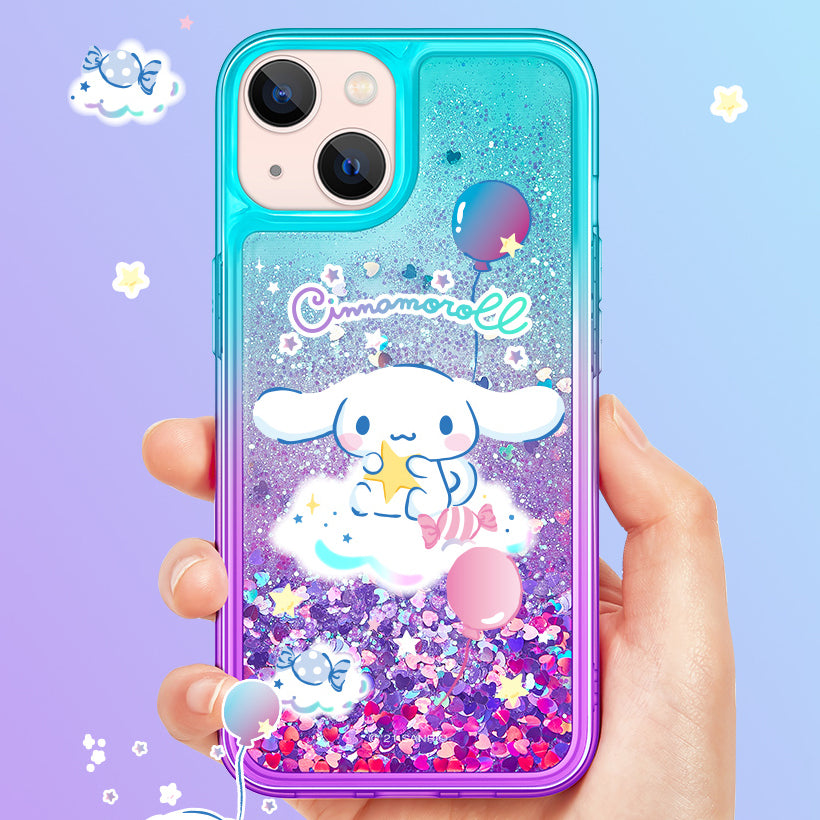 UKA Sanrio Characters Air Cushion Glitter Quicksand Back Case Cover