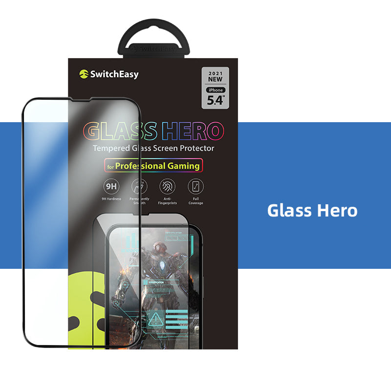 SwitchEasy Full Coverage 9H Hardness Tempered Glass Screen Protector