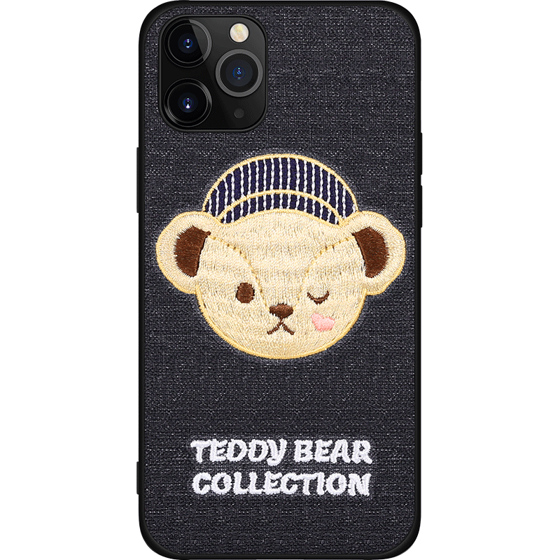 UKA Teddy Bear 3D Embroidery Back Case Cover