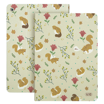 UKA Autumn Coming Auto Sleep Folio Stand Leather Case Cover for iPad Air (2019) 10.5-inch