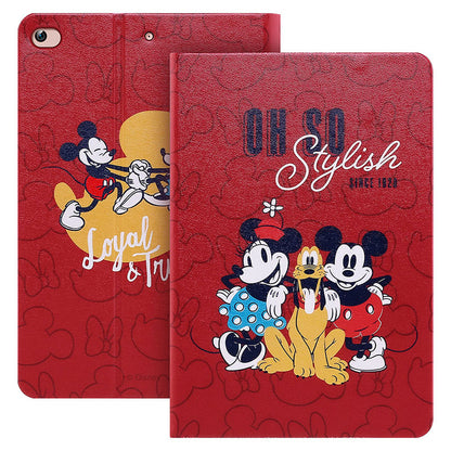 UKA Disney Mickey & Friends Auto Sleep Folio Stand Silk Leather Case Cover