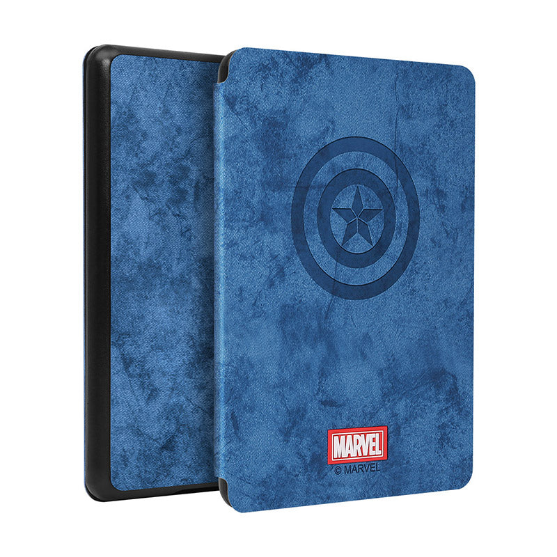 UKA Marvel Avengers Auto Sleep Folio Stand Fabric Case Cover for 6-inch Amazon Kindle (10th Generation-2019) J9G29R